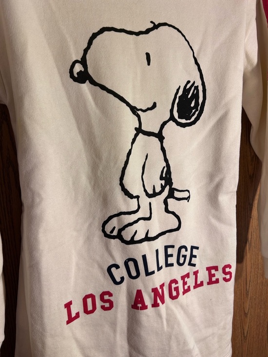 Zara X PEANUTS Los Angeles Varsity College Hoodie - Long - Picture 4 of 5
